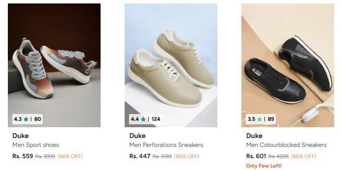 Myntra 86 On Duke Men Shoes