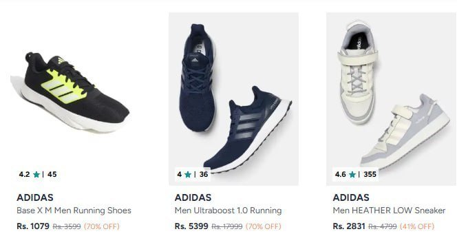 Flat 70 On Adidas