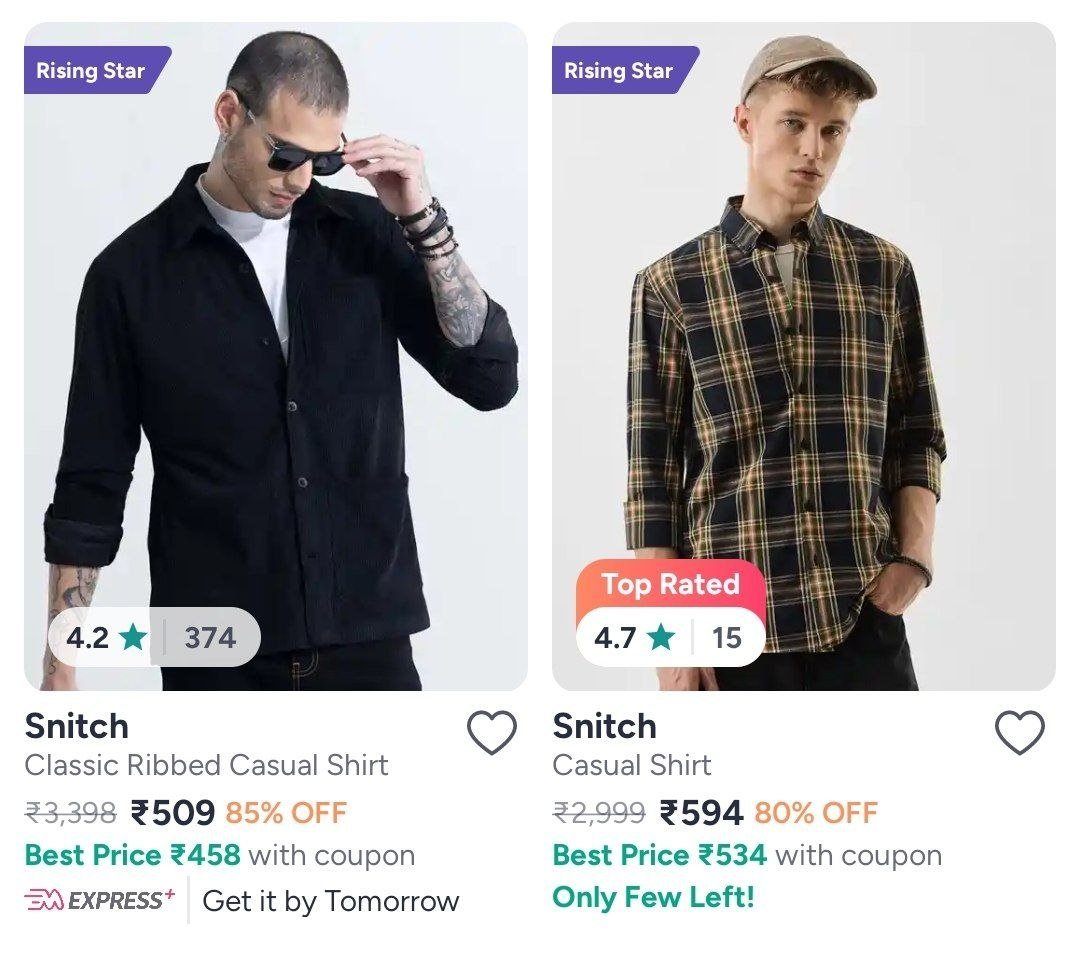 80 Discount On Snitch Shirts