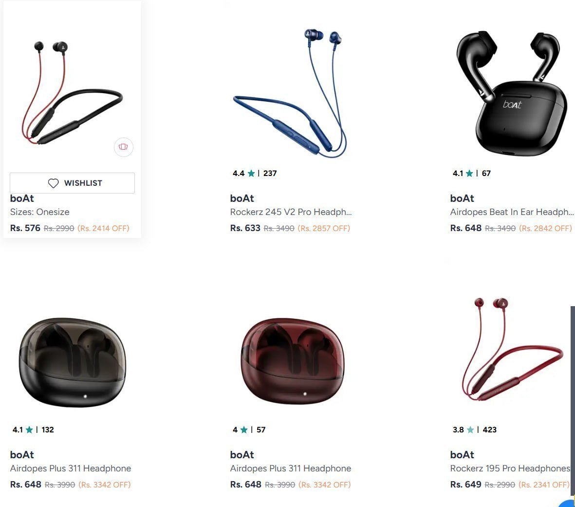 Loooootbranded Neckband Earbuds 87 Starting From Rs 576 Myntra