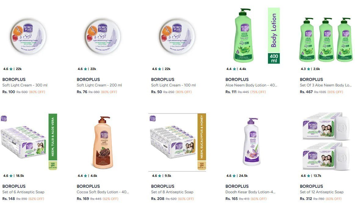 Myntra Loot 80 On Boroplus Beauty Products