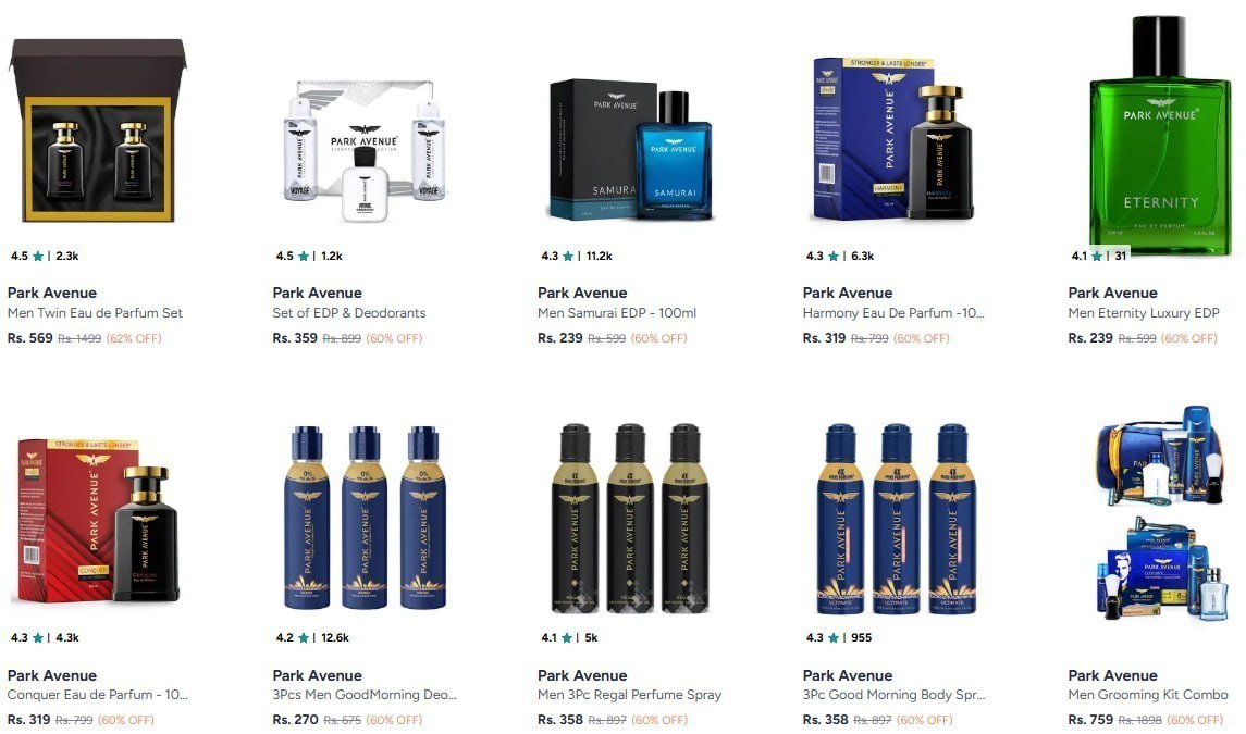 62 On Park Avenue Beauty Products