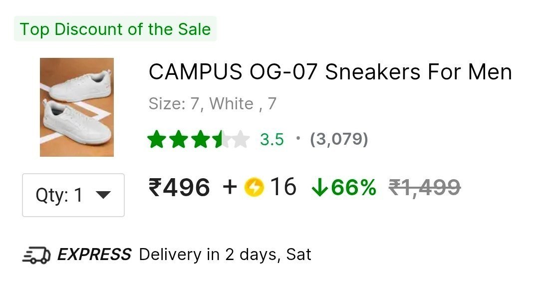 Campus Shoes 496 16 Sc