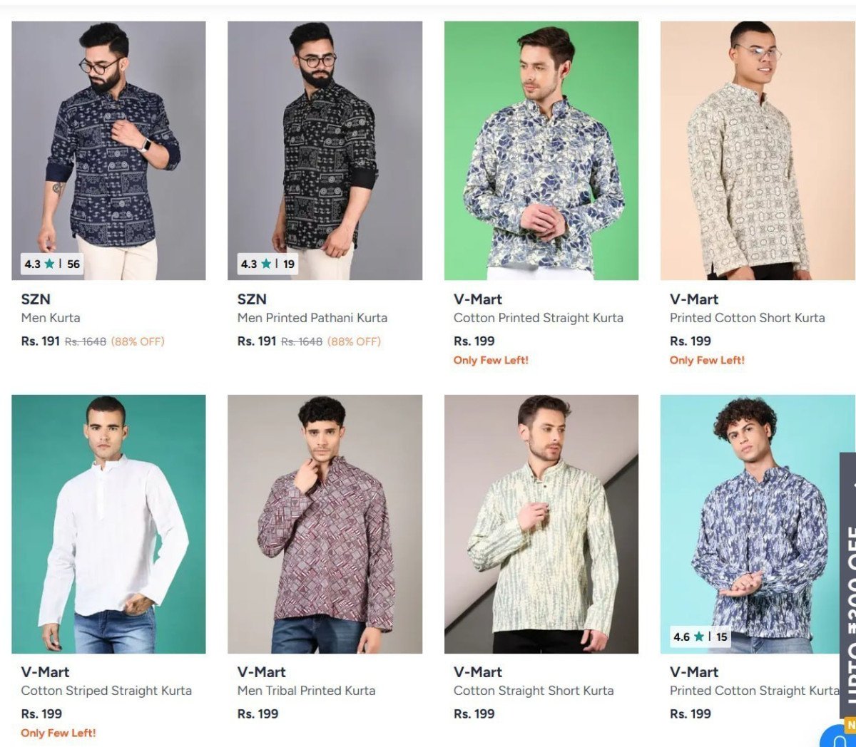 Loooootxenor Men S Kurtas 89 Starting From Rs 191 - Myntra