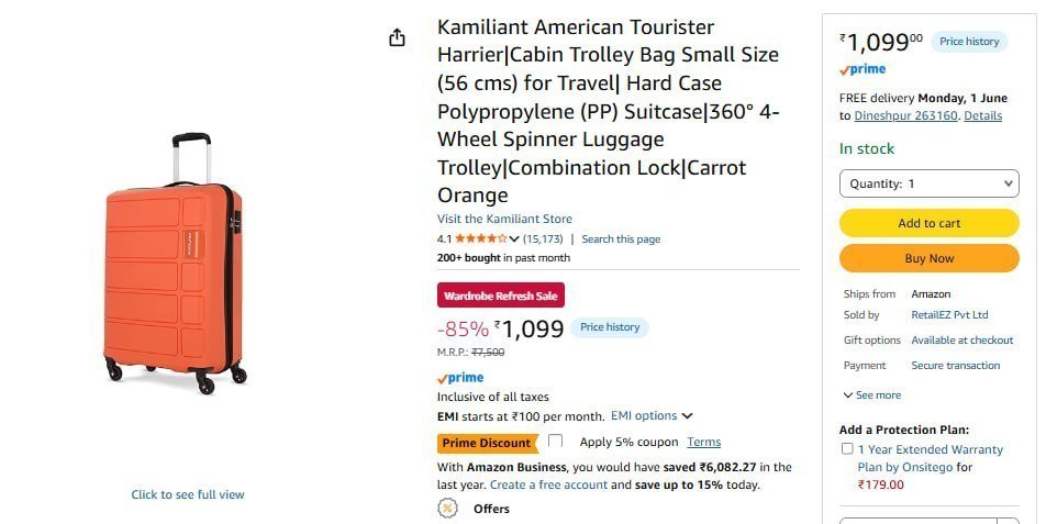 American Tourister Luggage 1044 Apply 5 Coupon