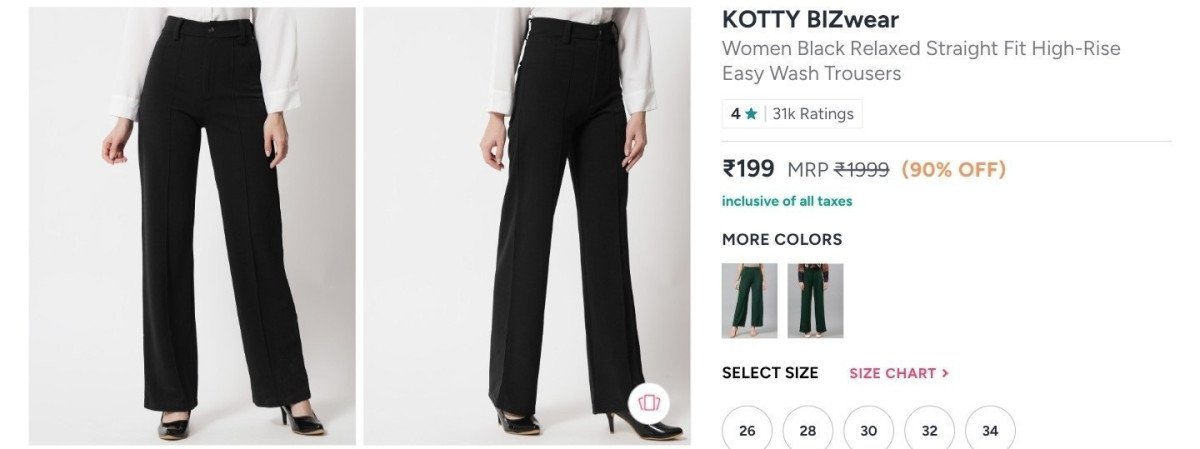 Kotty Women Trouser At 199more Deals Click Here To Join Check All Whatsapp