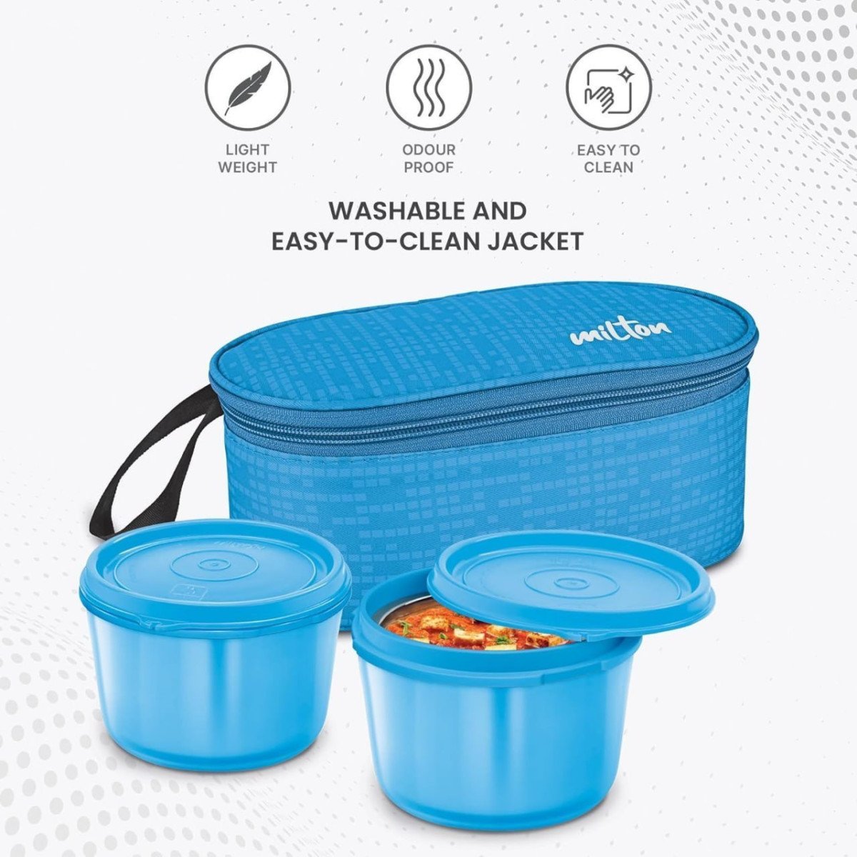 Milton Lunch Box 2 Round Inner Steel Containers (large) 325
