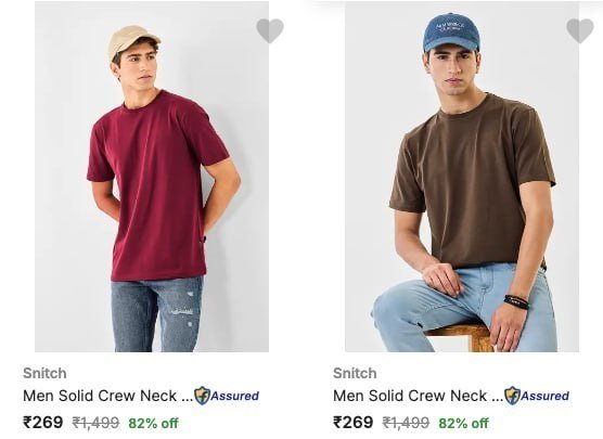 Flipkart Loot 85 On Snitch Clothing Link