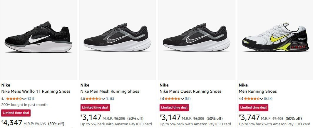 Loot Nike Shoes 50 15 Cashback 10 Hdfc Discount Collect Both Offersthen