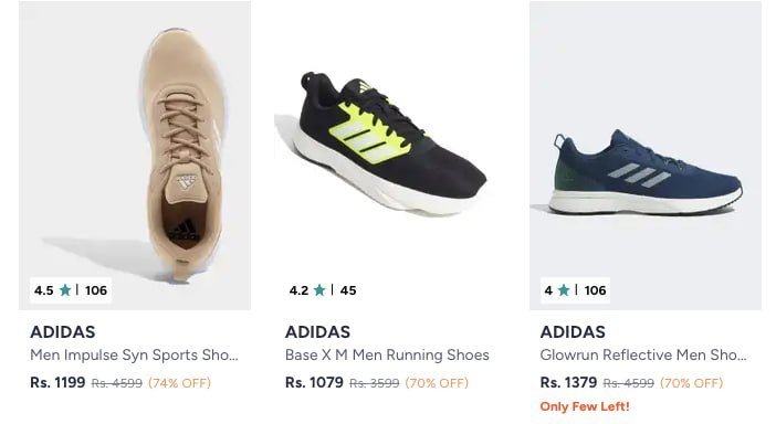 Myntra 75 On Adidas Shoes 10 Bank Offersmen Women Kids