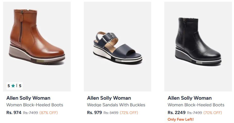 Myntra Loot 87 On Women S Top Fashion Brands Allen Solly Biba Libas Adidas