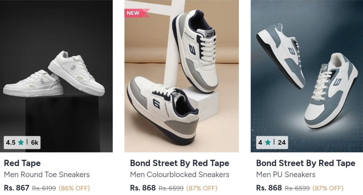 Red Tape Sneakers From 867men Women