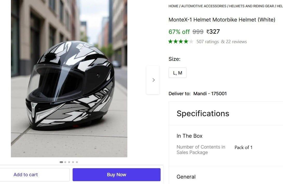 Full Face Motorbike Helmet 327