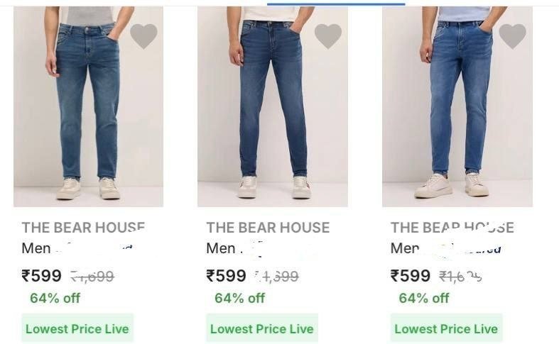 The Bear House Jeans From 599 -the Bear House Baggy Jeans 679