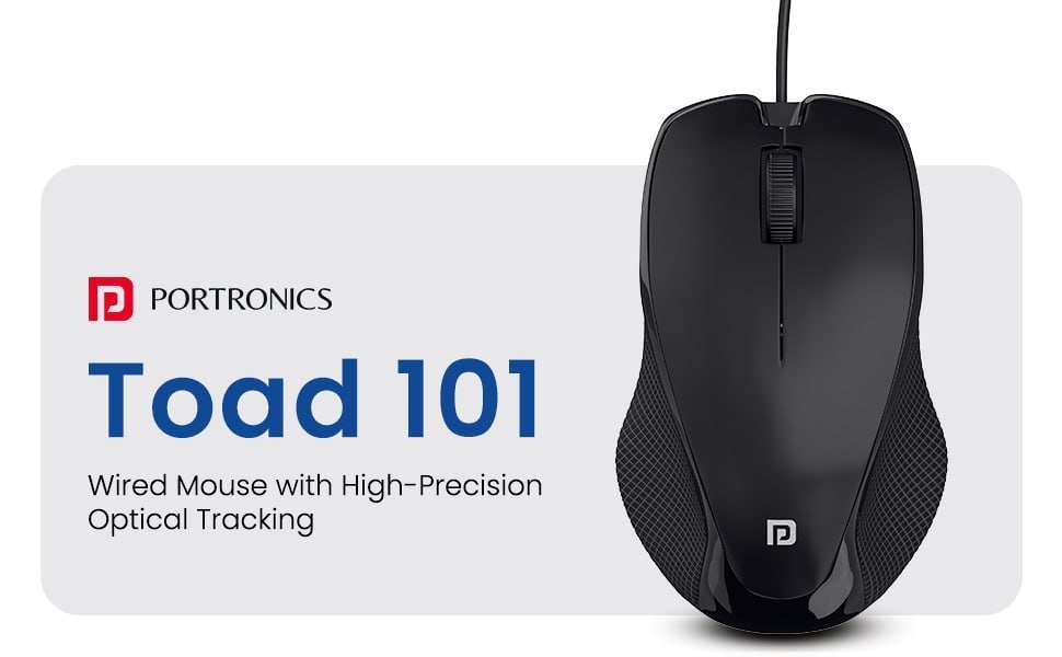 Portronics Toad 101 Wired Optical Mouse 149re-writable Lcd Writing Pad 179