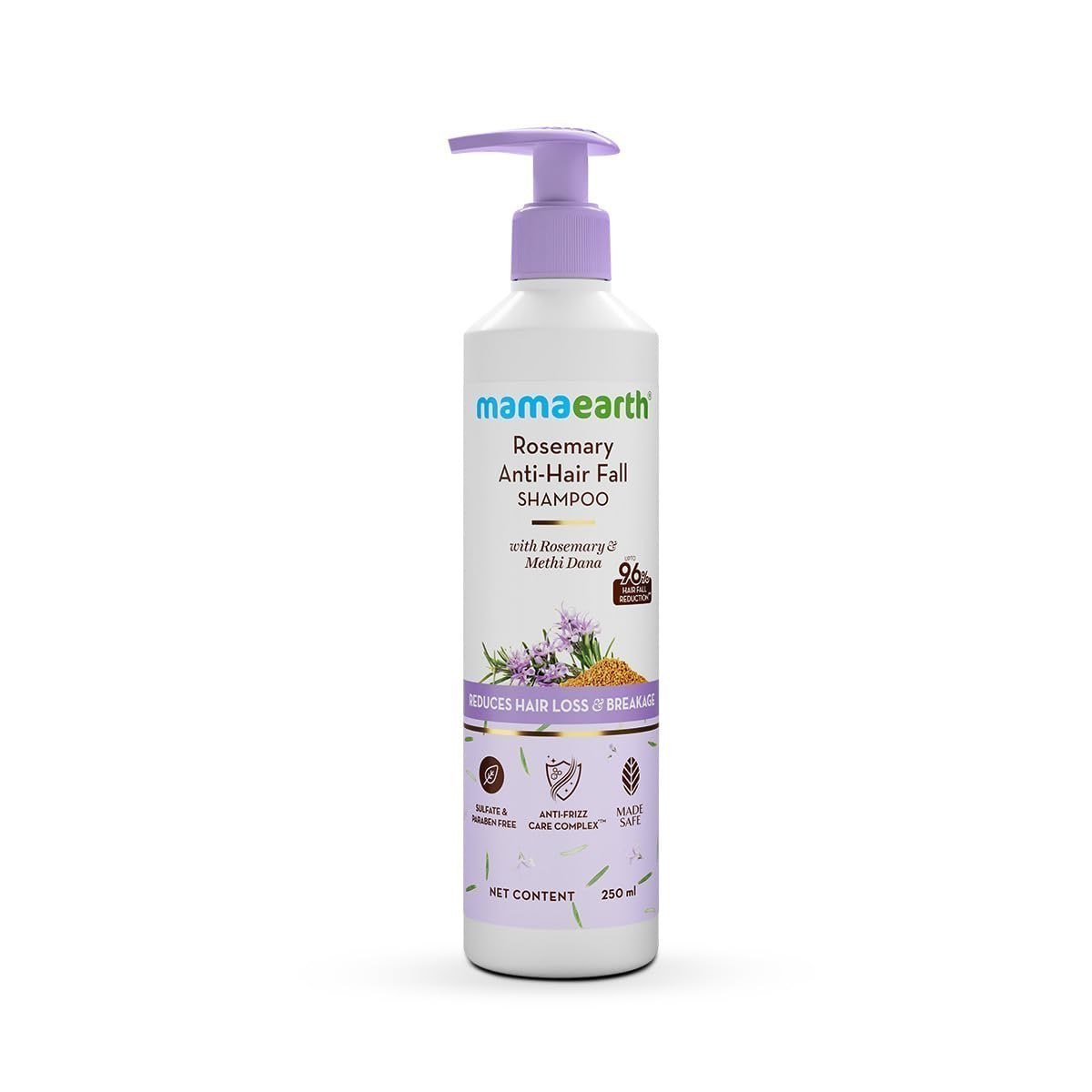 Mamaearth Rosemary Anti Hair Fall Shampoo With Rosemary Methi Dana For Reducing Hair Loss Breakage- 250 Ml 171