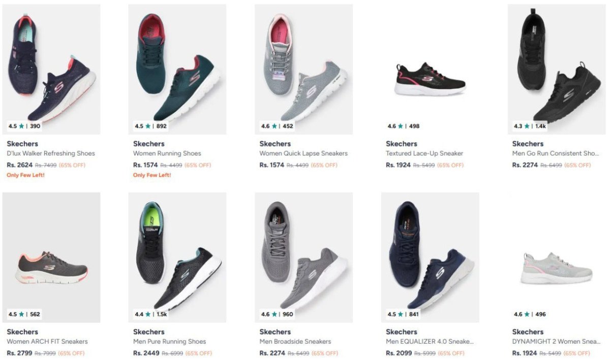Myntra 70 On Skechers Shoes Apply Coupon Insidersale10