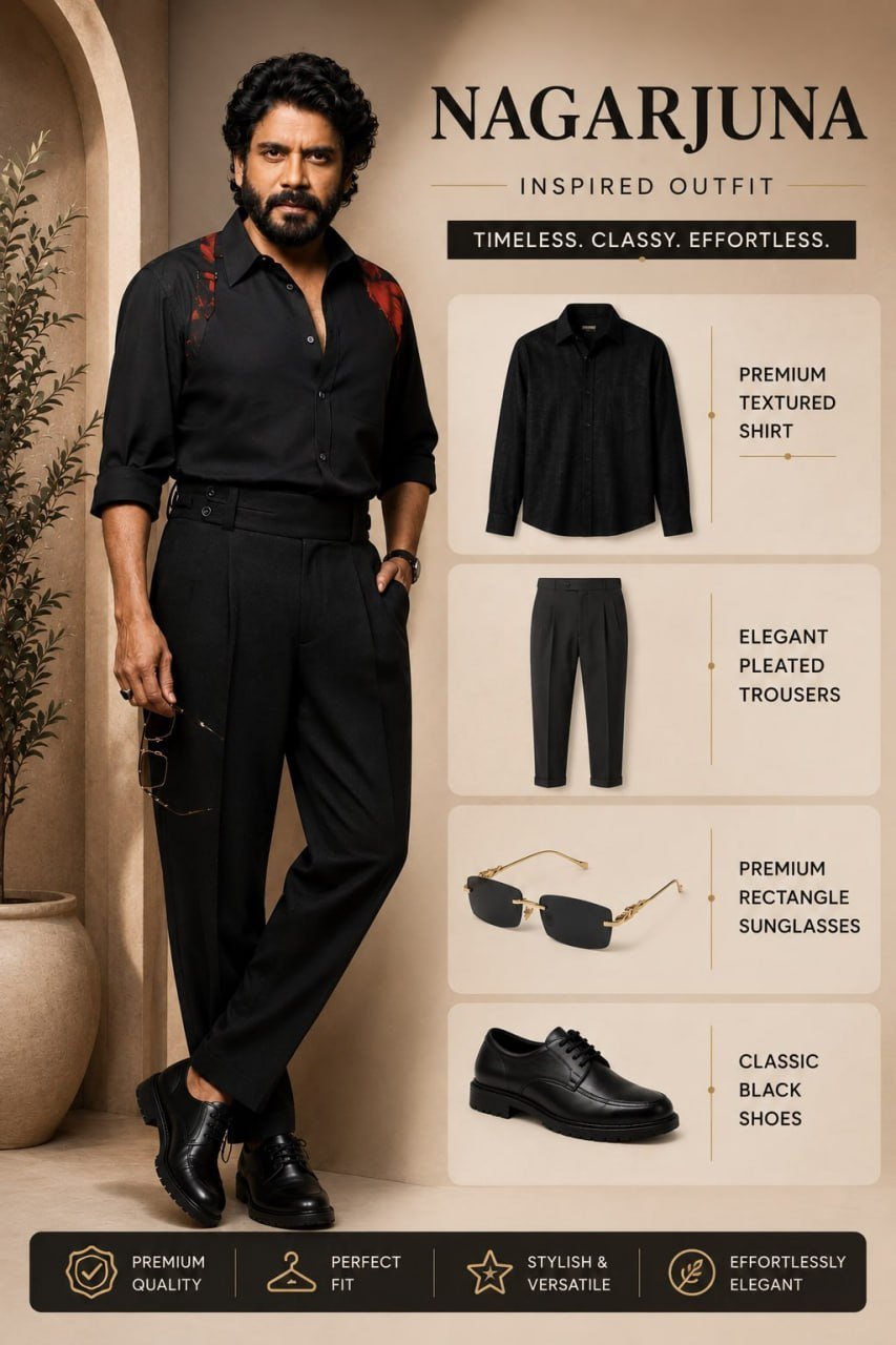 Nagarjuna Outfit Recreate Shirt 332trouser 792sung