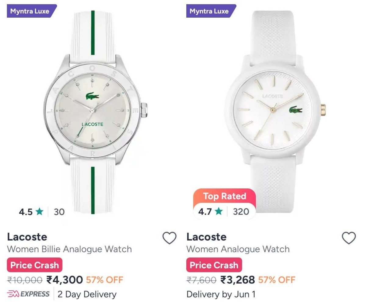 57 On Lacoste Watches