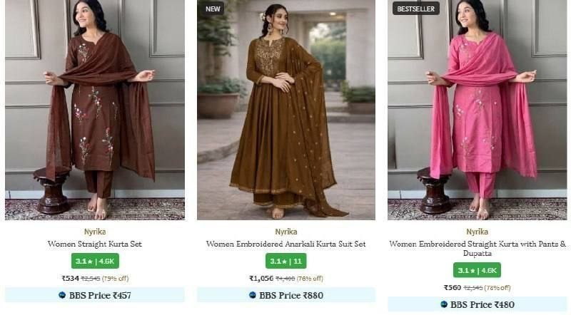 Loot Branded Salwar Suits 90 Offbest Filterkvs Fab Nyrika Svaraa