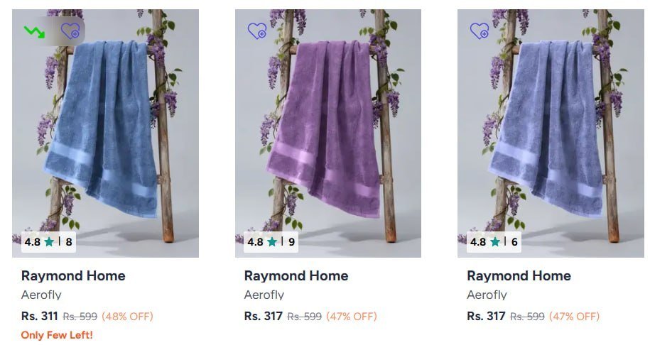 Myntra Raymond Home Ddecor Monte Carlo Towels Under 499 Raymond Home Bedsheet Under 499 Ddecor Bedsheet Under 1299