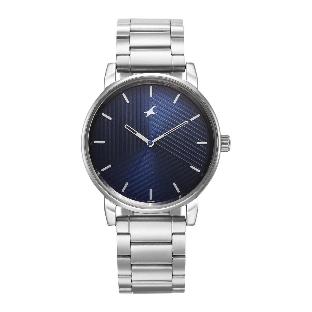 Fastrack Men Stunners Quartz Analog Blue Dial Silver Metal Strap Watch 1 07