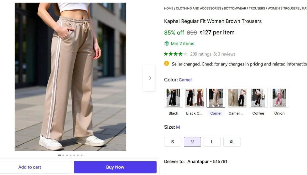 Women Regular Fit Trousers 127 Min 2 Buy