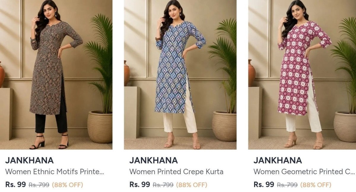 Women S Loot At 99kurta Tops Kurtis