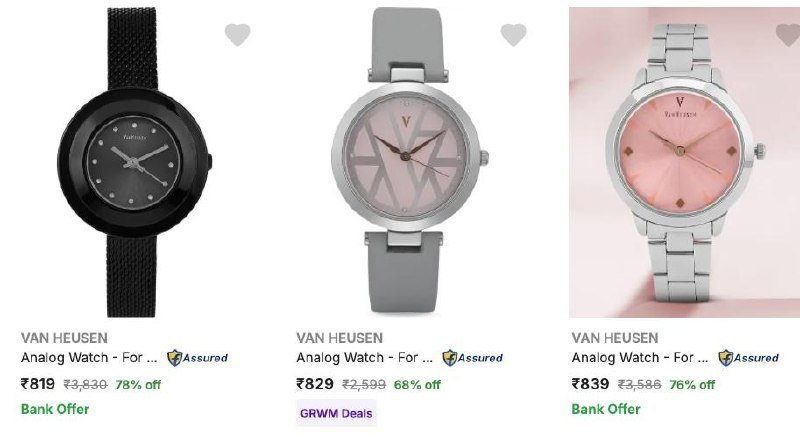 Flipkart 81 - Van Heusen Watches ( Men Women )
