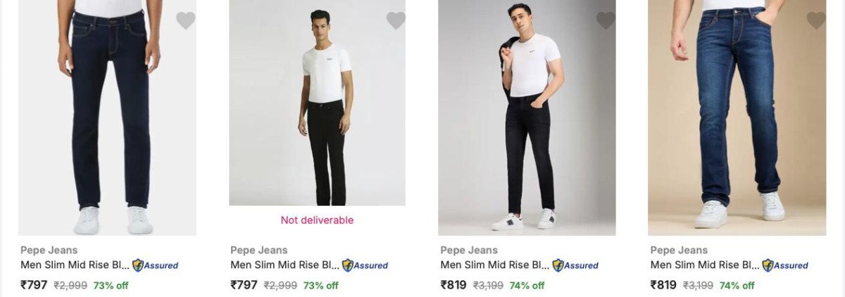 Flipkart 79 On Pepe Jeans Men S Jeans Starts 724