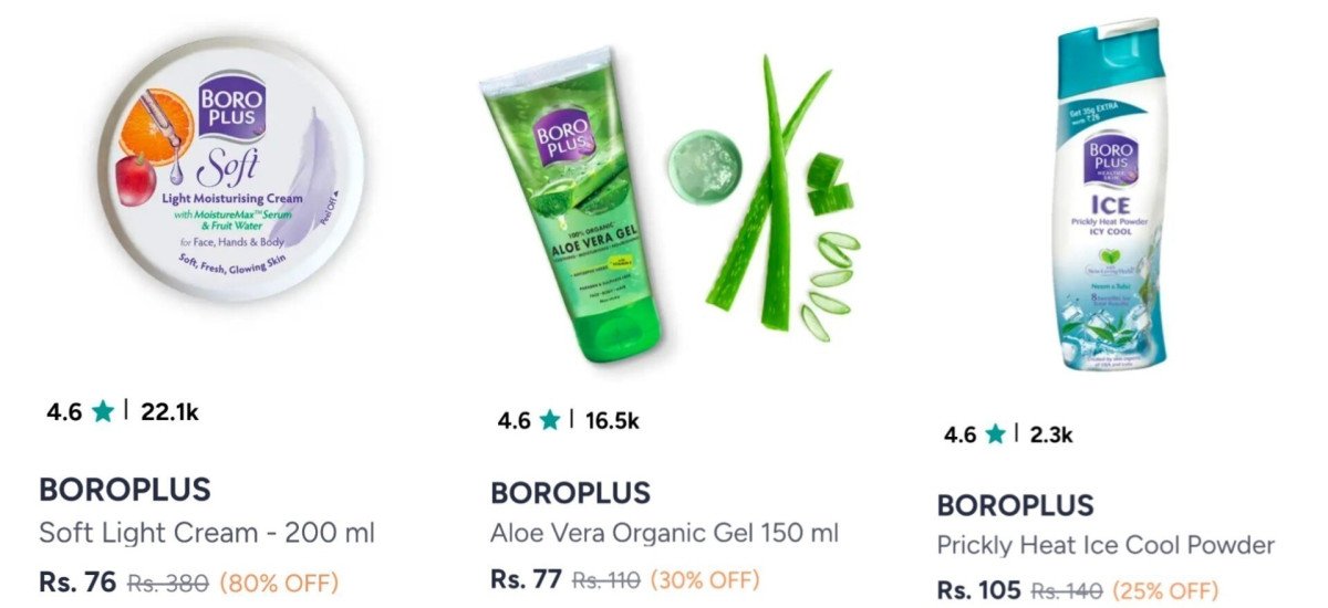 Boroplus Products From 76
