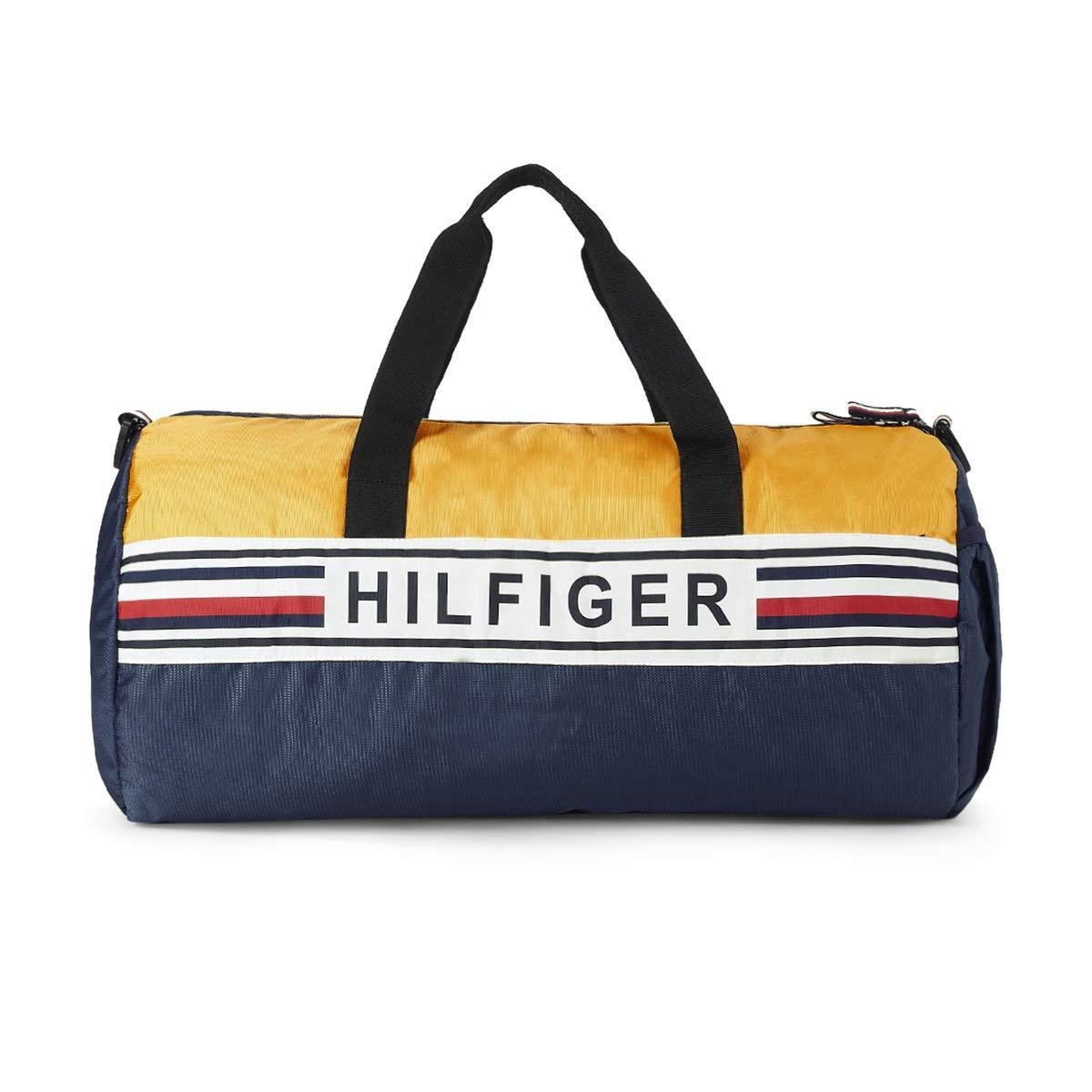 Tommy Hilfiger Gym Shoulder Duffel Bag Kendall Navy Yellow 863