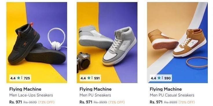 Flying Machine Sneakers Min 70