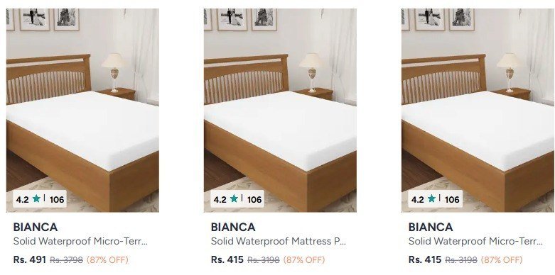 Myntra Anti-skid Bath Rugs 85 Offmattress Protecto