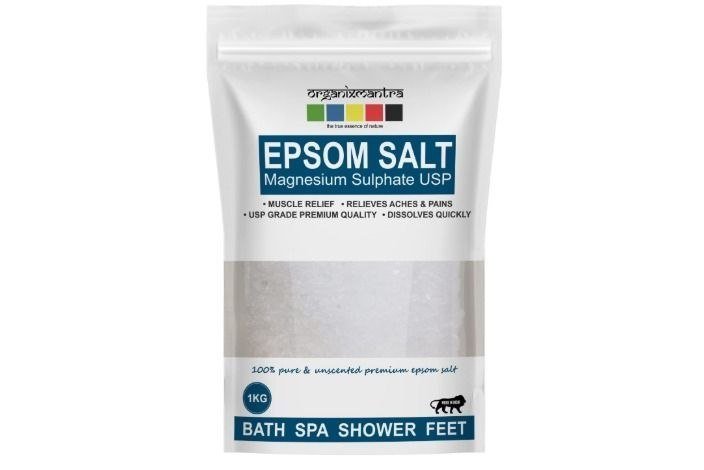 Amazon Organix Mantra Epsom Bath Salt 1kg 282link (relieves Muscle Pain Reduces Stress Softens Skin)