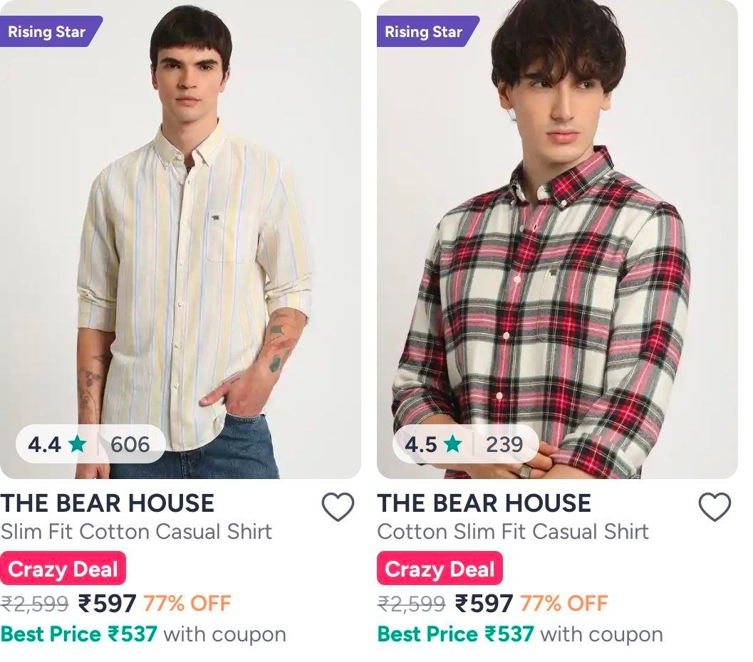 Myntra 77 On The Bear House Clothing Shirts Tshirts More