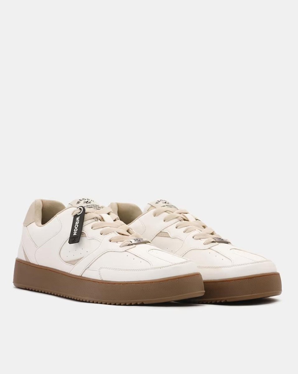 Wrogn Men Round-toe Lace-up Sneakers 1 680