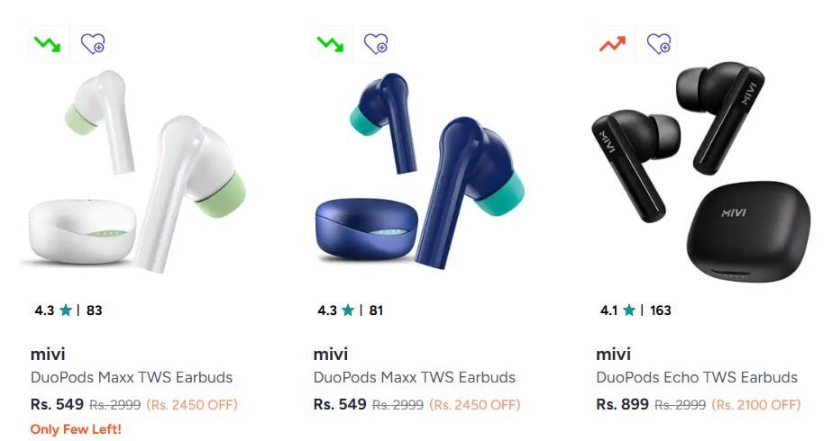 Myntra Loot Mivi Tws At Lowest Ever Pricesflat 20 