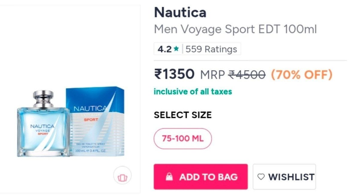 Nautica Edt 100ml 1350