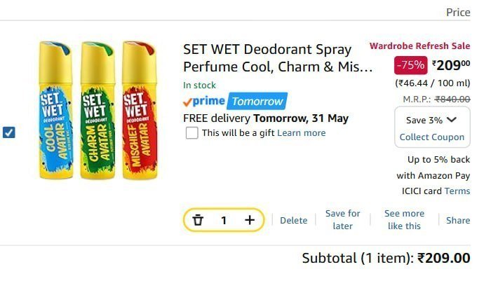 Buy Max Qty 209 Coupon