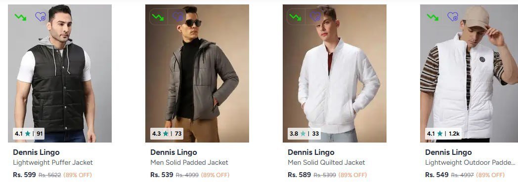 Myntra Loot 89 - Dennis Lingo Jackets