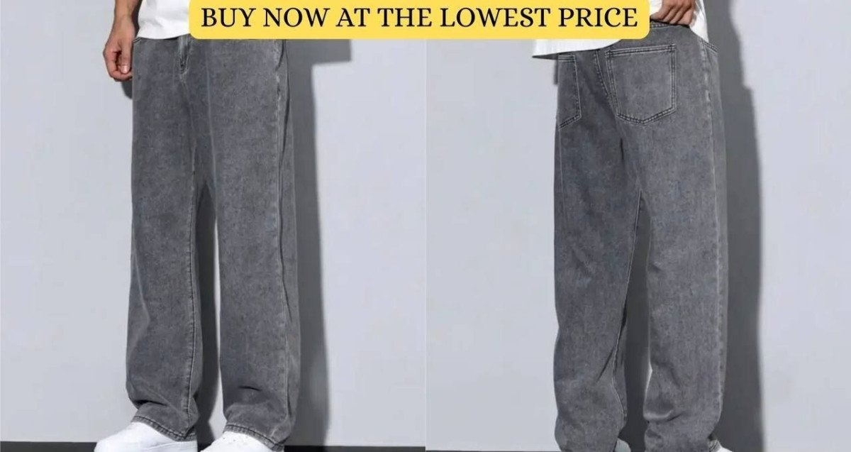 Mens High Quality Dark Grey Jeans Now At The Lowest Link