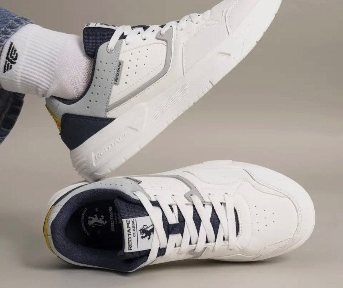 Redtape Sneakers For Men (white Blue 9) At Rs 729regular 1999