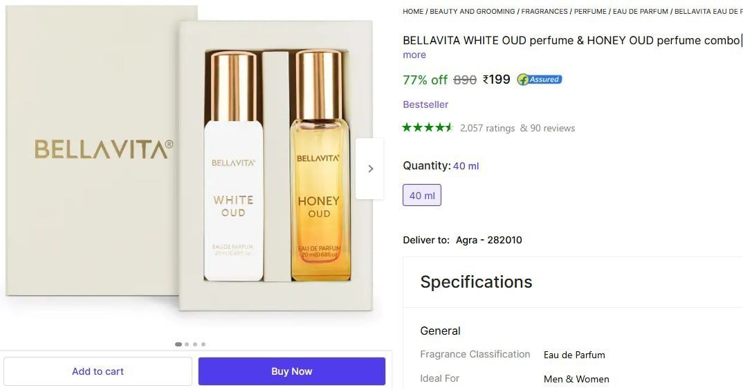 Bellavita Perfume Pack Of 2 199