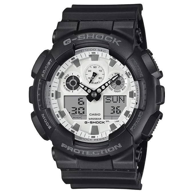 Casio G-shock Ga-100wd-1adr Analog-digital White D