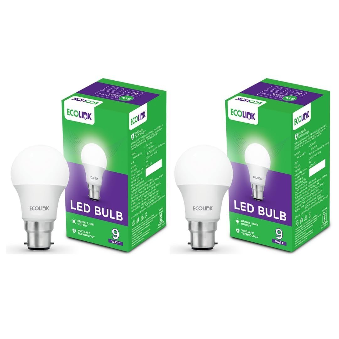 Ecolink 9-watt Base B22 Led Bulb (cool White Pack Of 2) 70