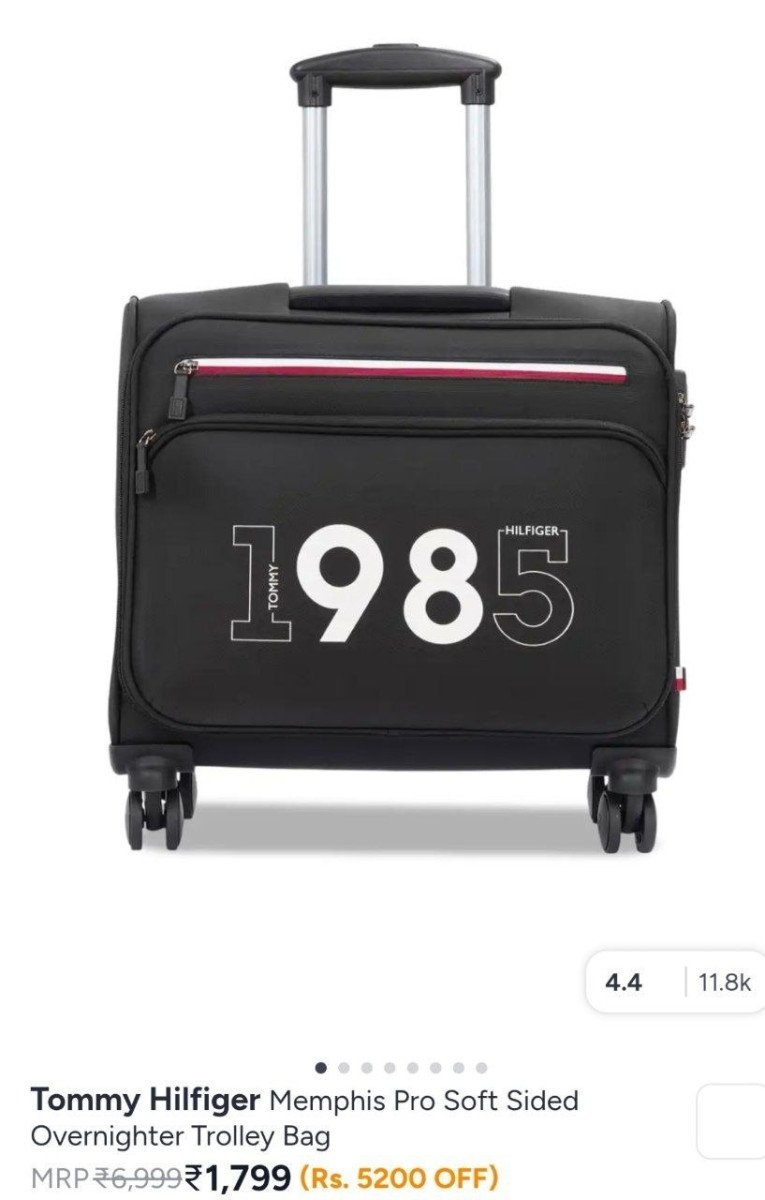 Grabfast Tommy Hilfiger - Trolley Bag At Rs 1 899