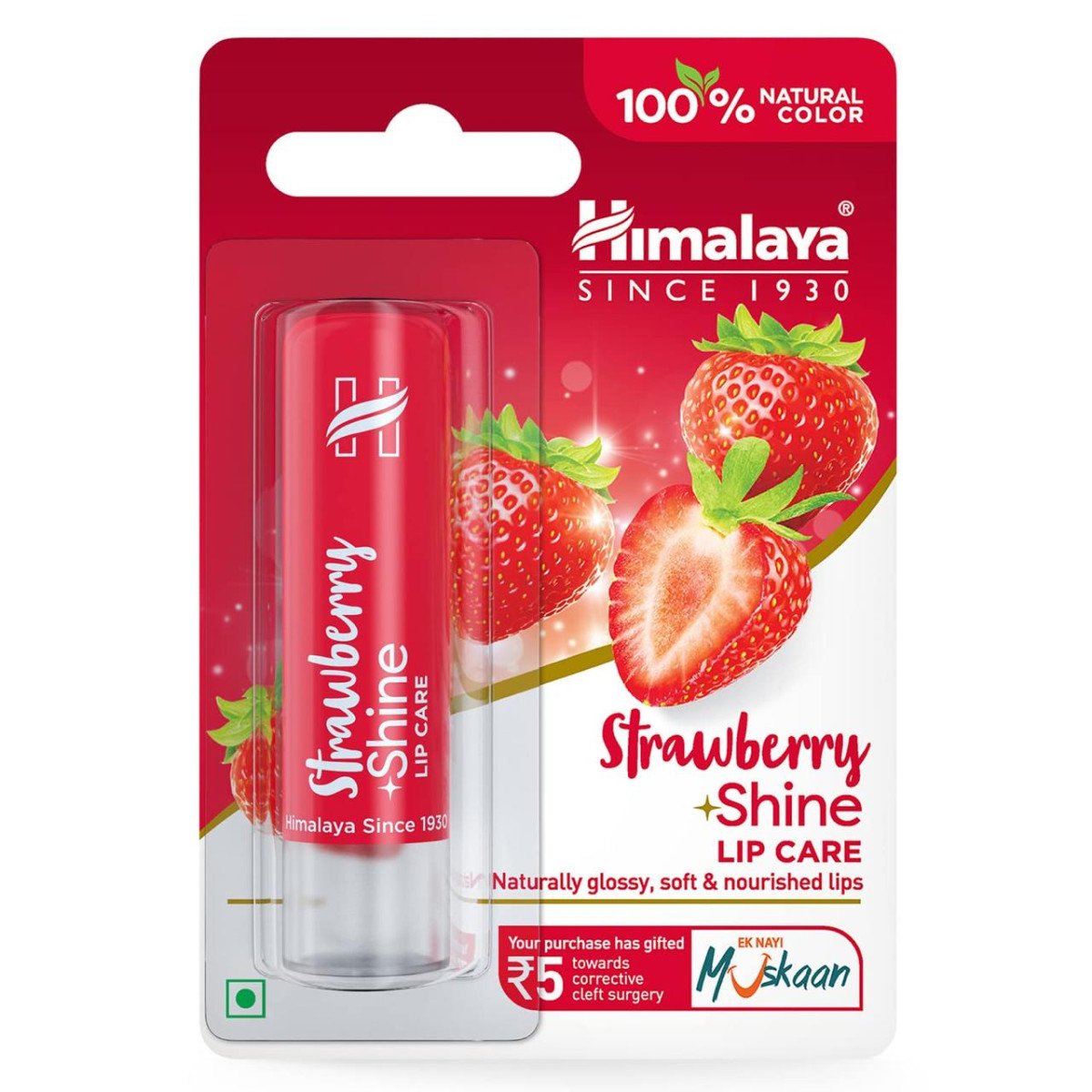 Himalaya Strawberry Shine Lip Balm 4 5gm 81