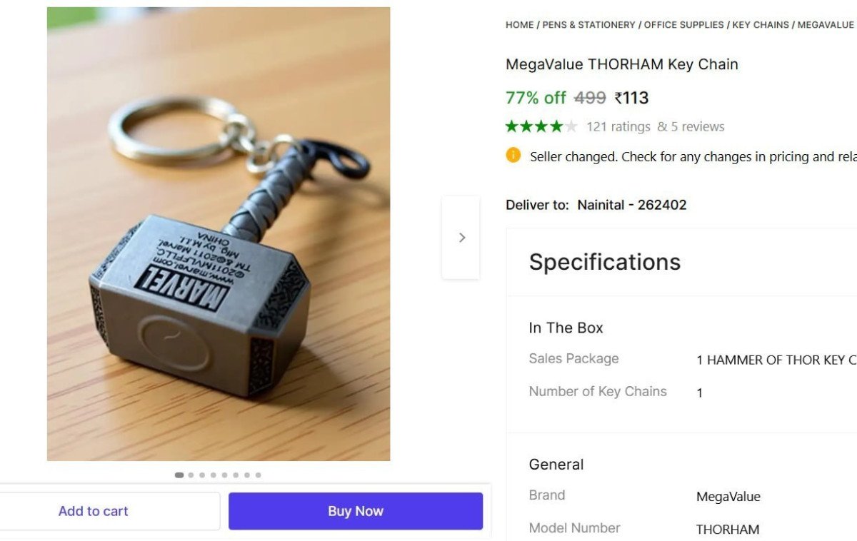 Hammer Of Thor Key Chain 113