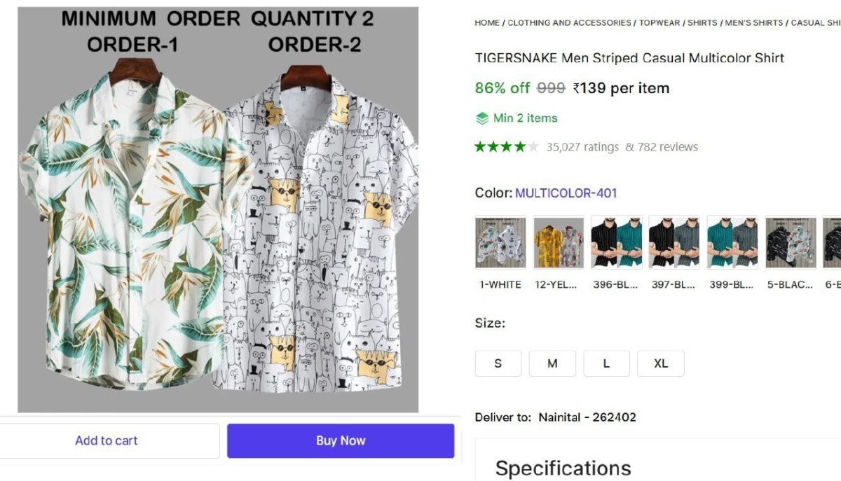 Men S Striped Casual Multicolor Shirt 139 Min Buy 
